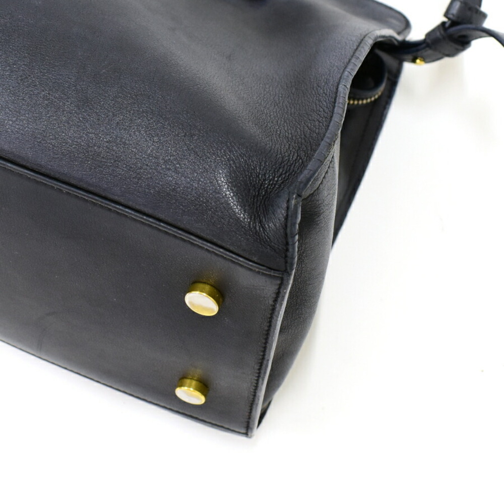 Saint Laurent Bag Leather Navy Blue PARIS - Picture 6 of 9